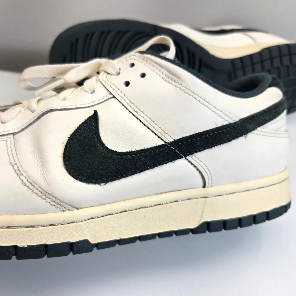 Nike Dunk Low Men's 12 Deep Jungle White Green Leather Sneakers Retro FQ8080-133